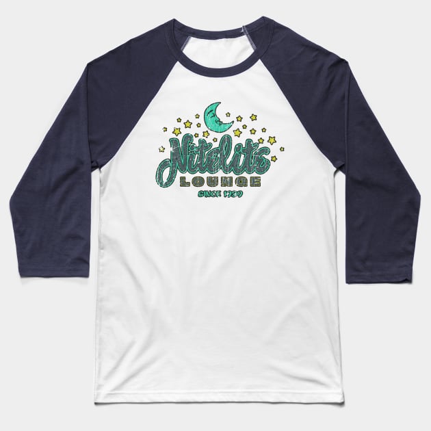 Nitelite Lounge Seattle Baseball T-Shirt by JCD666